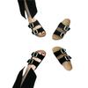 Slippers women's summer outerwear is fashionable, Korean version of versatile, 2025 new summer bow muffin, thick-soled ins cool flip trend