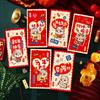 6Pcs 2026 Year Of The Horse Red Envelopes Luck Money Bag Spring Festival Bless Pocket Red Packet  Year Decoration Gift