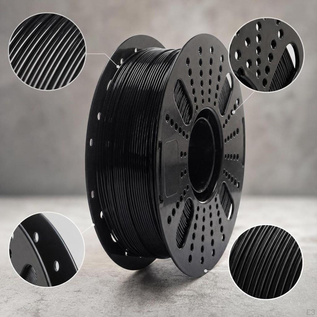 3D Printer Filamen 1.75mm 1kg Fit Most Wear Resistant No Tangling Strong Toughness PETG