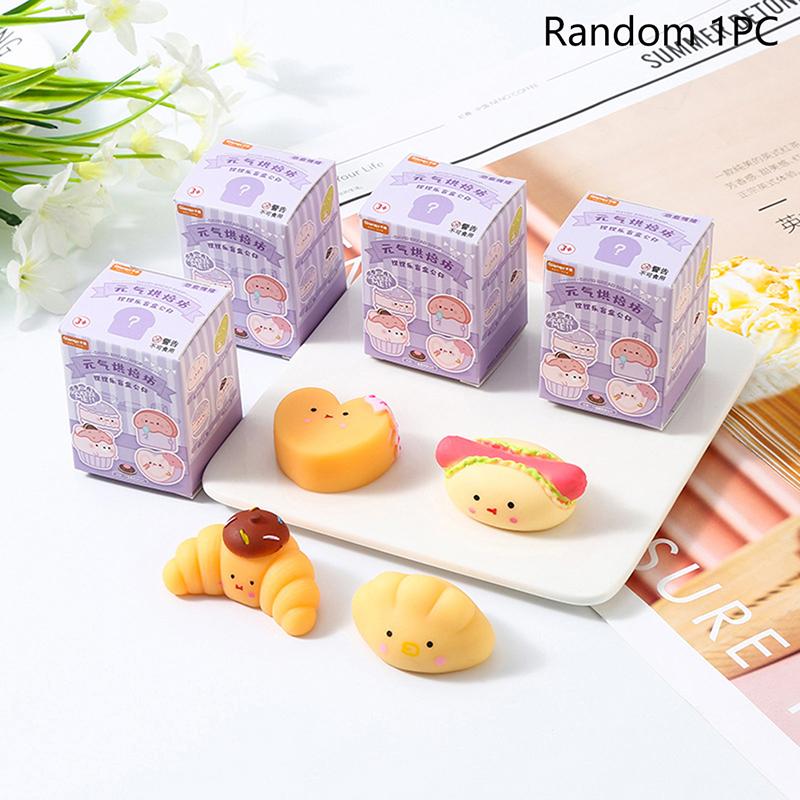 1Pcs Funny Fidget Miniature Toys For Adults Or Children Mochi Decompressio Bake Mini Toys Squeeze Soft Sticky Stress Relief