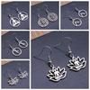 Om Sign Yoga Symbool Oorbel Yoga Om Symbool Zen Boeddhisme Glazen Oorbellen Voor Vrouwen Sieraden