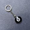 Smiling Face Dice 8 Ball Charm Keyring Backpack Decoration Handmade Pendant Keyring Fashion Bag Charm Fashion Keychain