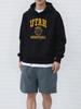 [95%, 5% Spandex] Men'S Casual Pocket Hoodie with "UTAH Basketball" Print, 240G Globally Manufactured for All-Season Base Layer, Providing Comfort And