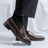 Mode 2024 Marke Herren Klassischer Loafer Bequemer Mann Atmungsaktiv Fahrt Flachleder Laufschuhe Slipper Businessschuh Hochzeitsschuhe