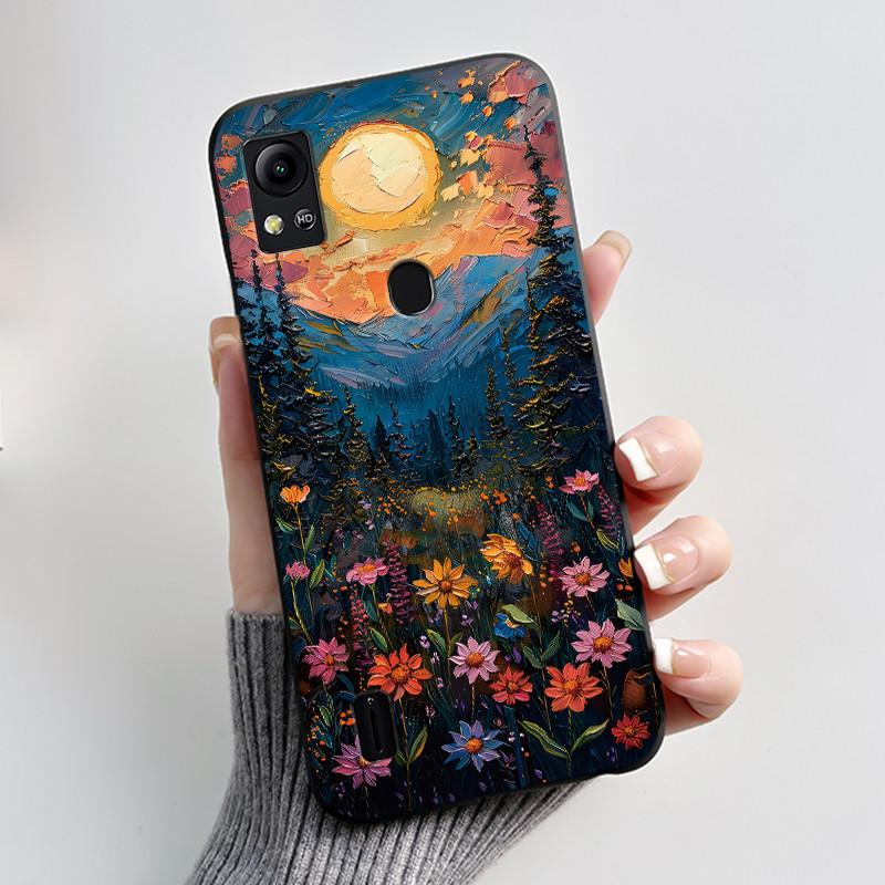 For Cricket Icon 5 Case AT&T Motivate 4 (SL112A/SL112C) Back Cover Luxury Cute Love Rabbit Funny Black Soft Silicone Phone Case