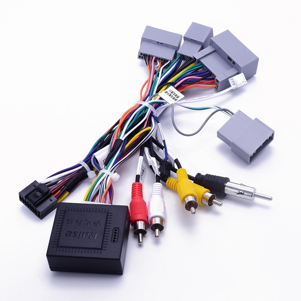 Car 16pin Radio  Wiring Harness Canbus Box For Honda XRV Fit Jazz  Elysion Jade Vezel Hrv Stereo Wire Aftermarket Android