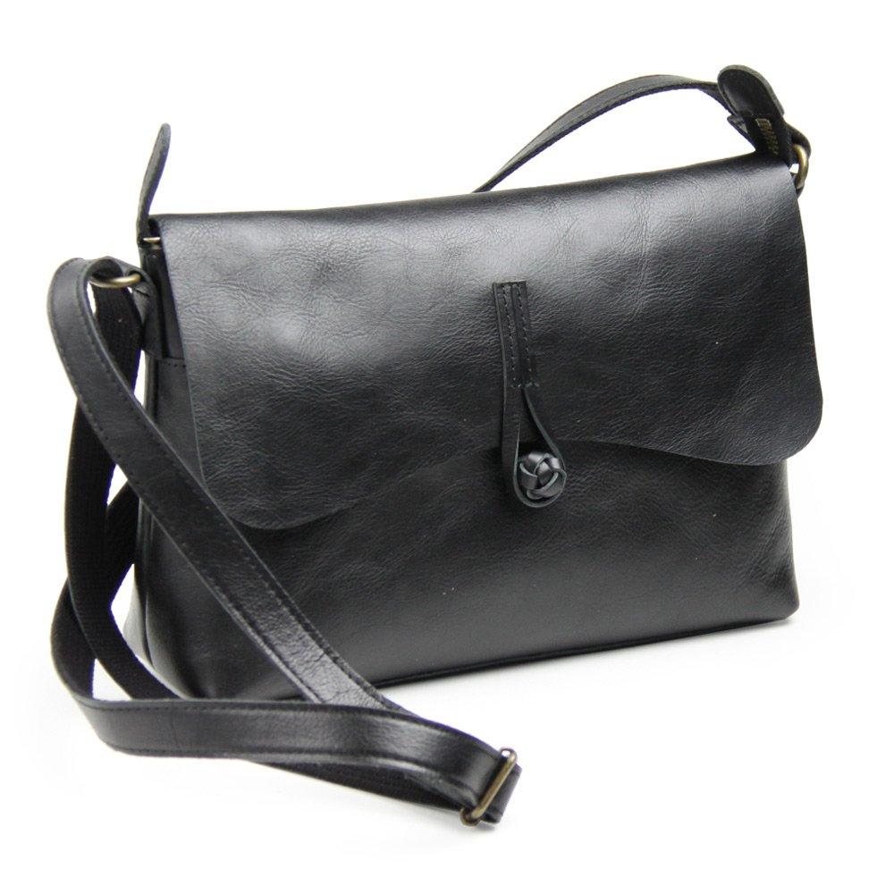 

Сумка через плечо SACURA из натуральной кожи горизонтальная черная [SACURA] Сделано в Японии, тип SPIRATIO с натуральным видом, чёрный