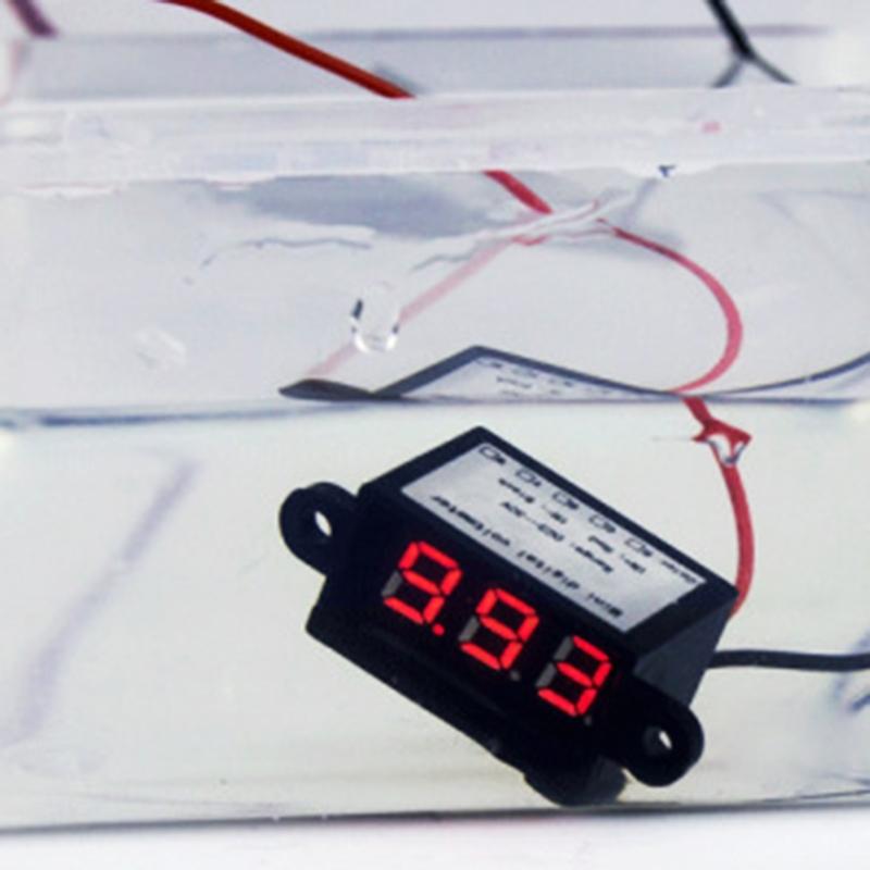 Mini Digital for DC Voltmeter 0.28 Inch Two-Wire 3.5V-30V Digital for DC Waterproof Dustproof & Drop Resistant Voltmeter