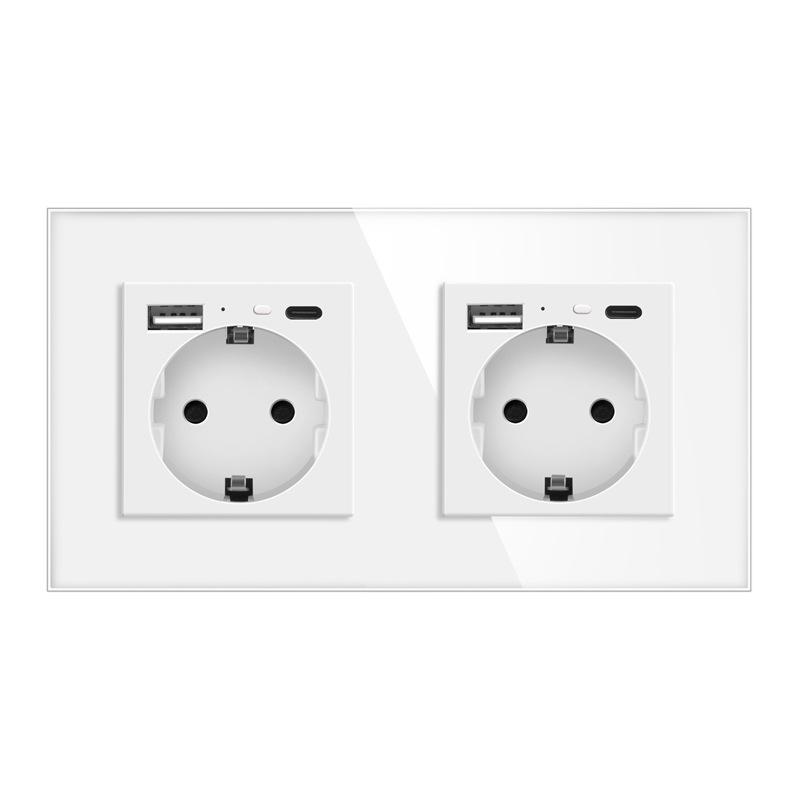 European Standard Smart WiFi Socket with APP Remote, Voice Control, Timer & Power Monitoring