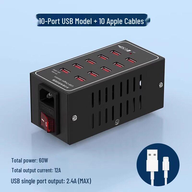 Fast Multi-Port USB Charger & Smart Desktop Charging Station