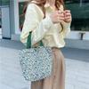 Charming Small Square Handbag For Casual Daily Use With Floral Patterns