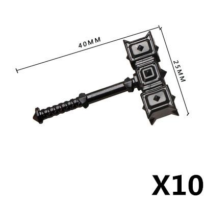 MOC Mattoncini Militari Figura Medievale Soldato Accessori Arma Spada Ascia Coltello Pugnale Martello Giocattolo Mini Mattoncino Regalo R027