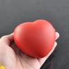 1 X Palla Antistress a Forma di Cuore per Esercizio Squeeze Gomma Elastica Schiuma Morbida