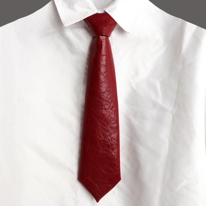 

Резинка Без износа Кожаный галстук Повседневный Колледж Стиль JK/DK Черный Галстук без износа Женская Индивидуальность Косплей красный