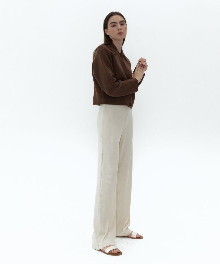 38COMEONCOMMON 21Au Rib Knit Pants (Cream Beige)
