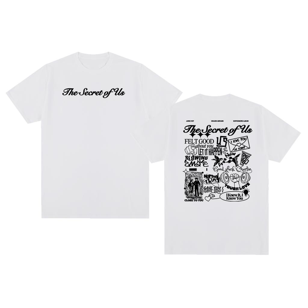 The Secret of Us Vintage Tshirt Gracie Abrams Streetwear Y2K 90s Cotton Unisex T Shirt New TEE TSHIRT Womens Tops