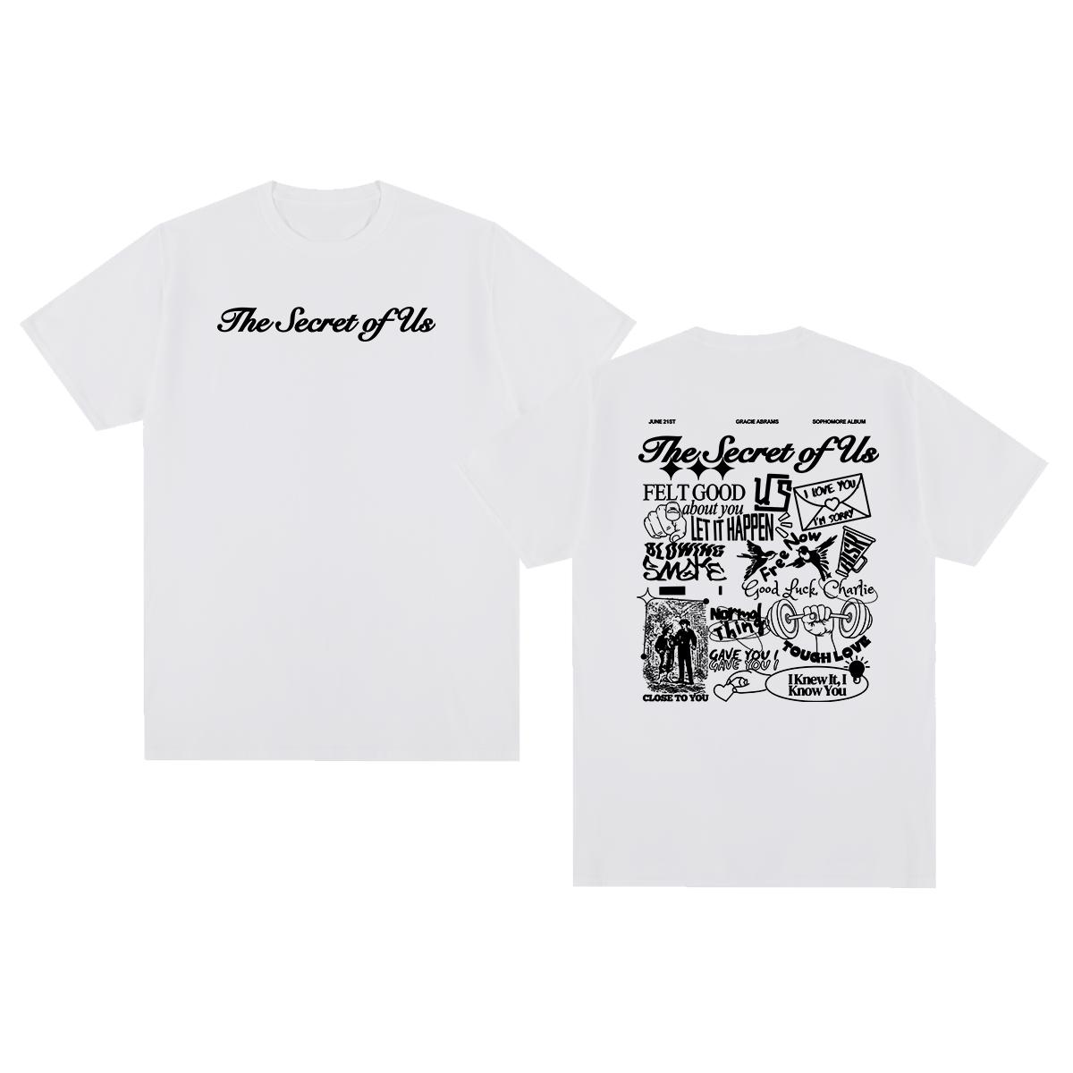 

The Secret of Us Vintage tshirt Gracie Abrams Streetwear Y2K 90s Cotton Unisex T shirt New TEE TSHIRT Womens tops S