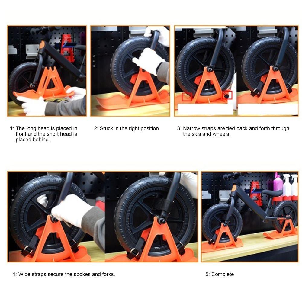 2pcs Easy Snowboard Sledge Orange Balance Bike Snow Ski Set Adjustable Balanced Car Skis Winter Fun
