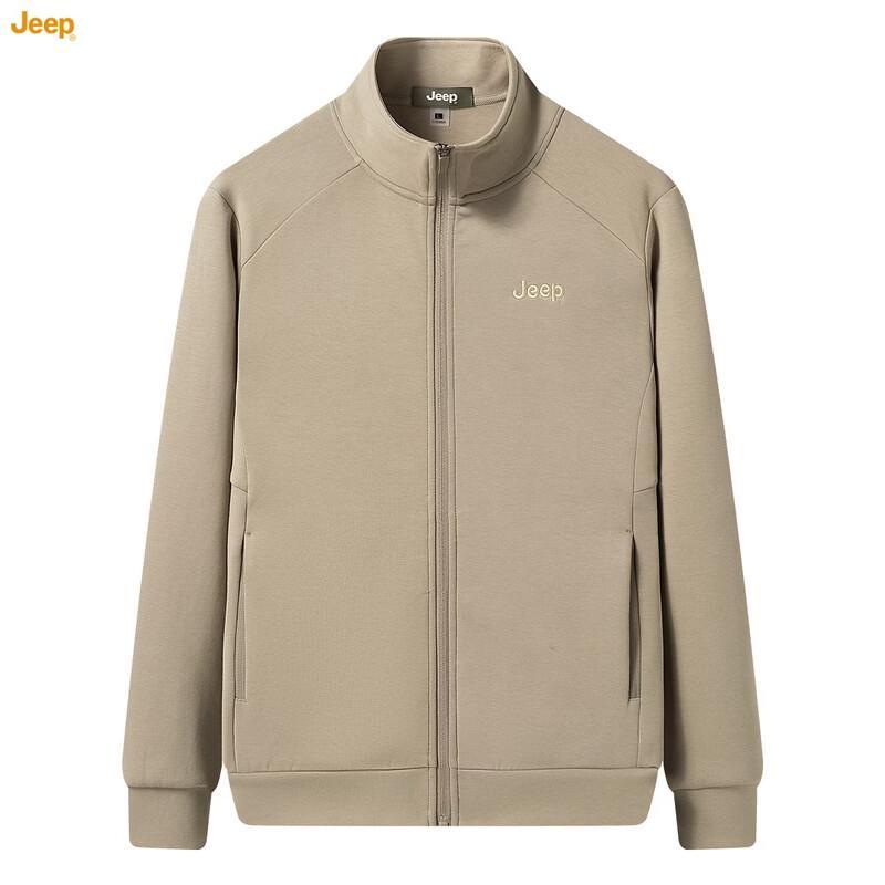 JEEP Men s Spring Fashion Stand-Collar Cardigan Sweatshirt 3XL