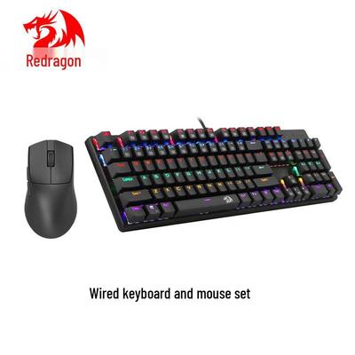 Zestaw przewodowy klawiatury mechanicznej i myszy Redragon K208+G49