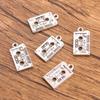 10pcs Musical Note Pendant Piano Guitar Microphone Speaker Suona Music Equipment Alloy Jewelry Accessories