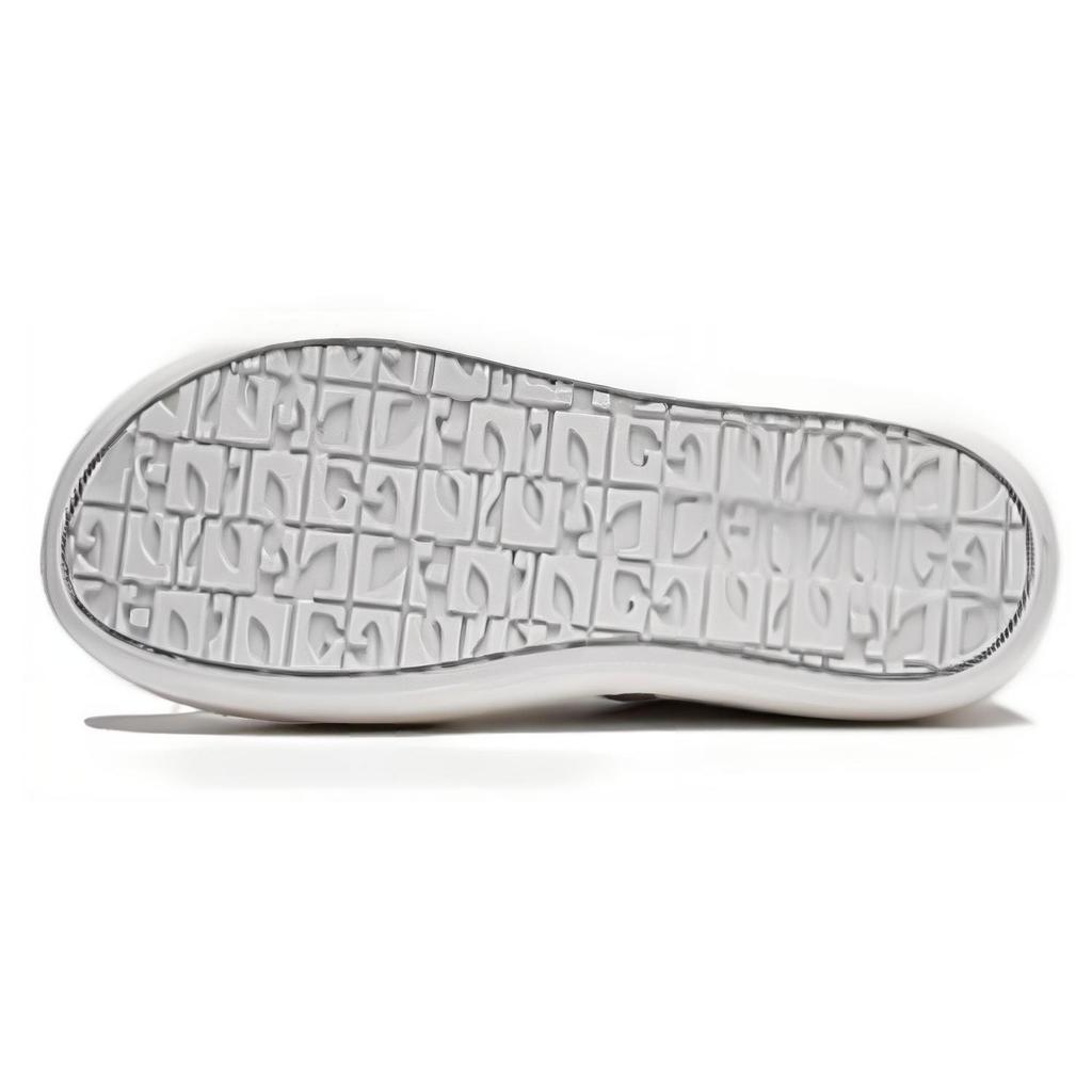 Li Ning Puff Platform Wszechstronne Wygodne Proste Antypoślizgowe Niskie Trampki Damskie Białe Szare AZGU012-1