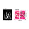 Square Press On Nail Flower Fake Nail Glues On Nail Artificial Acrylic Nail 12 Size 48pcs Stick On Nail for Women Girls