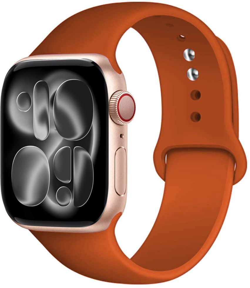 Silicone strap For Apple Watch 11 band 44mm 40mm 49mm 45mm 41mm 38 46mm 42mm correa bracelet iWatch series 9 8 7 6 SE ultra 2 3