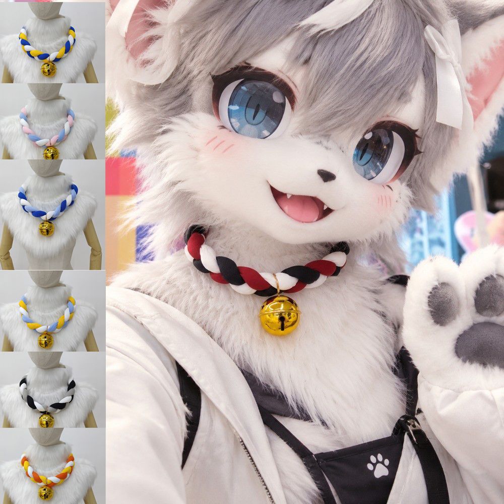 Handmade Bell Collar Necklace With Bell Cosplay Costume Necklace Animal Cosplay