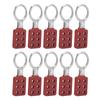 10pcs Lockout Hasp 38mm1.5in 6 Holes Aluminium Insulation for Flammable Explosive Places
