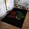 "Colorful Game Controller Pattern Carpet for Living Room Decor" Suitable for use as an anti-slip for living room bedroom sofas