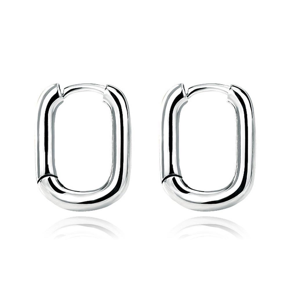 Retro Hong Kong Style Oval Ear Cuffs - Celebrity & Niche European Fashion