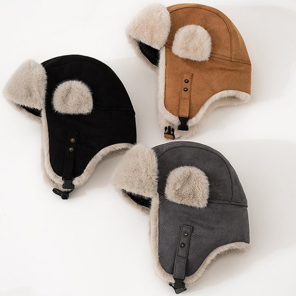 Winter Warm Cold Northeast Hat Thickened Plush Trapper Hat Fashion Windproof Hat Winter