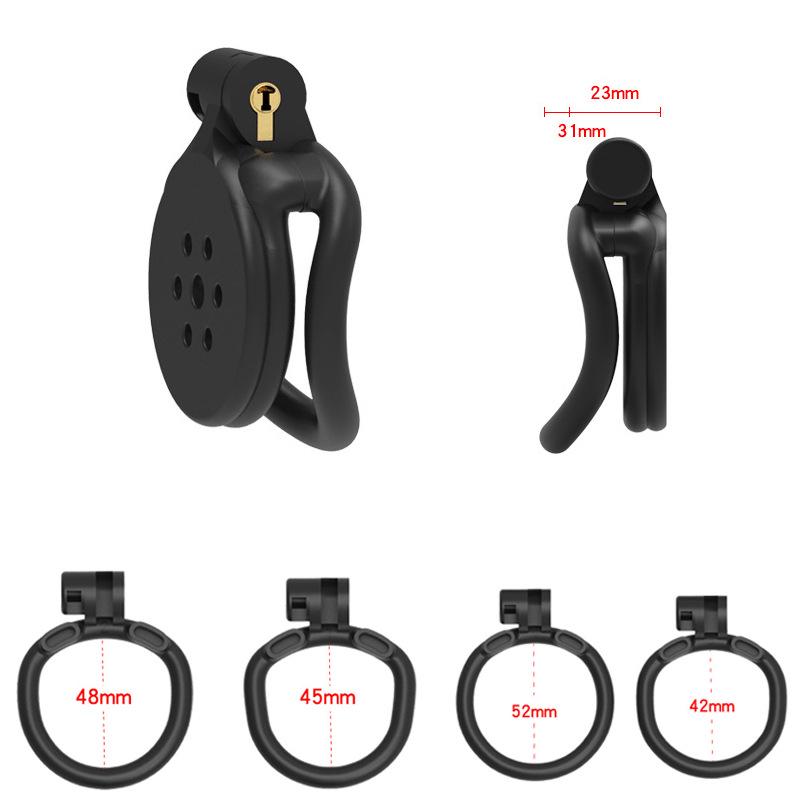 Cobra Escape-Proof Male Chastity Cage Lock for Cross-Dressers