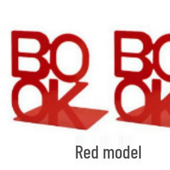 Creative Wrought Iron Metal Book Storage Rack and Personalized Hollowed-Out Bookends