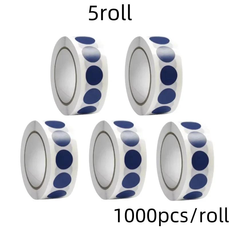1000 PCS Color Dot Label Sticker  Classification Mark Coated Paper Sticker Rolls  Kawaii Stationery  Aesthetic