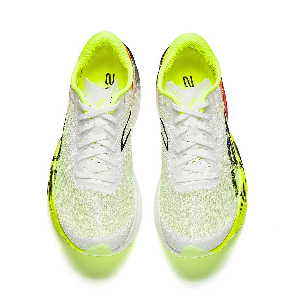 Anta C202 6.0 Comfortable Fabric Synthetic Leather Rubber Low-Top Running Shoes Women Sneaker White Black Orange 922615588-4