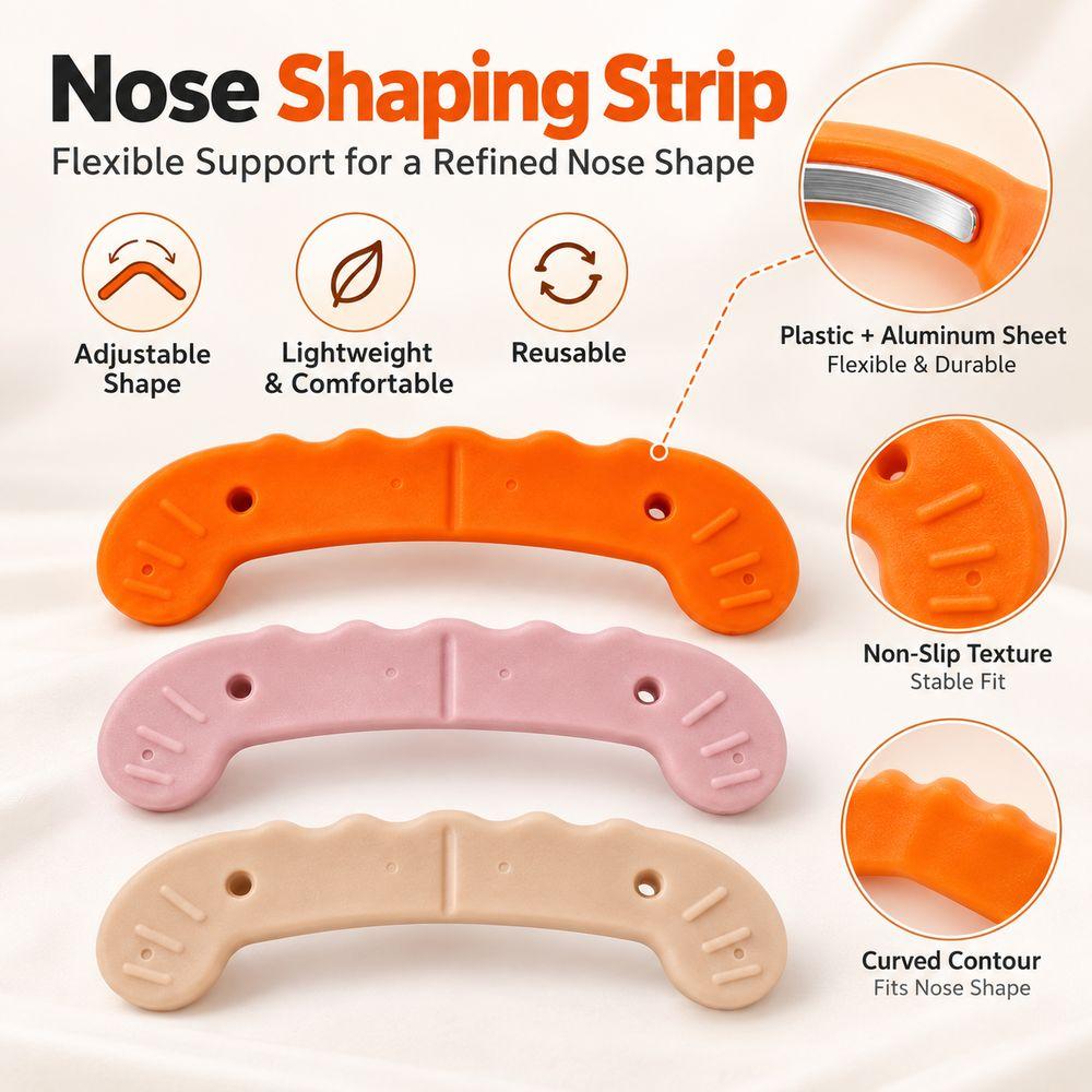 Bendable Nose Bridge Support Flexible Nose Wings Slimming Stickers Nose Shaping Tool