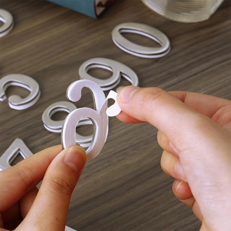 Venkovní číslo domu z nerezové oceli bez vrtání - Vodotěsné a nerezové