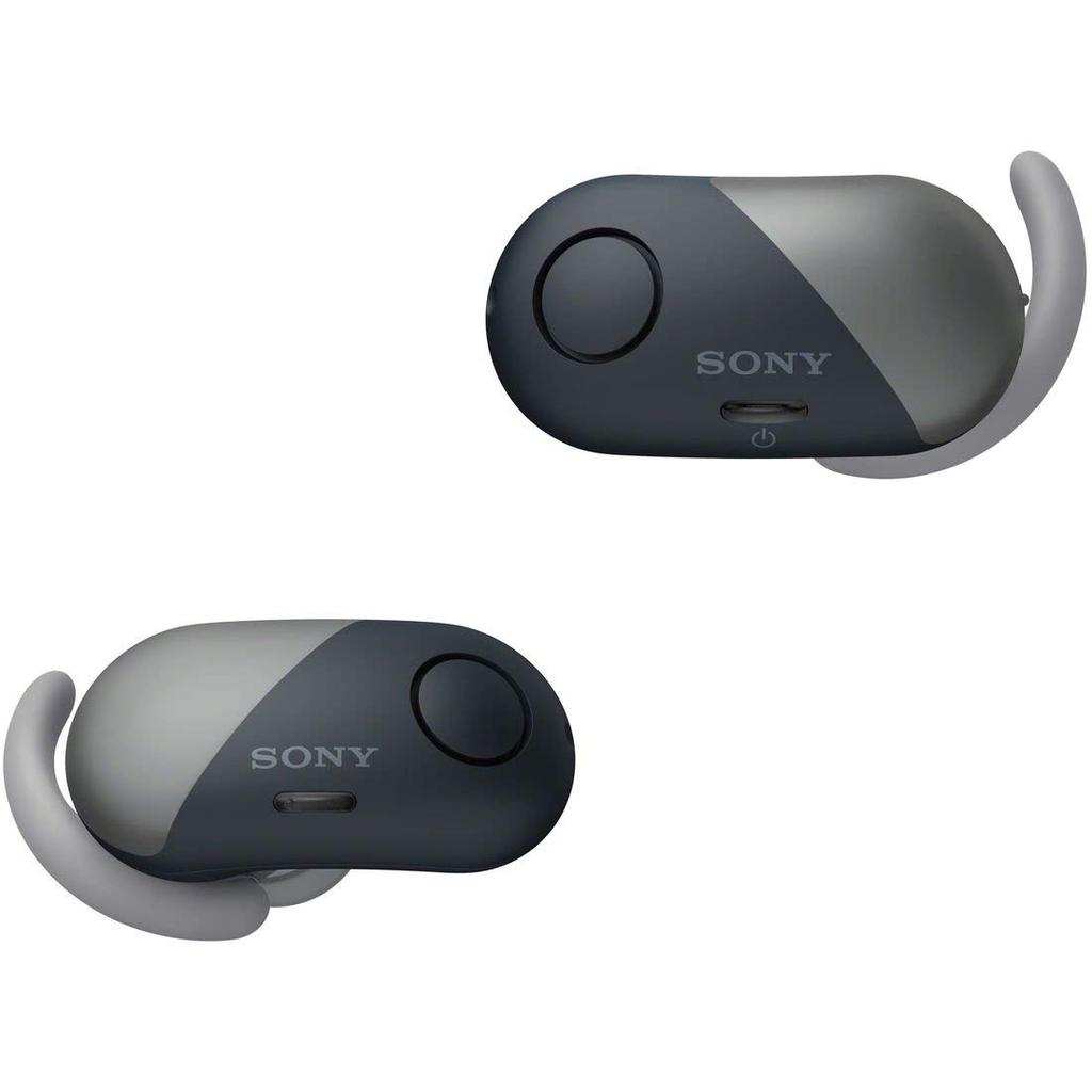 Sony True Wireless Ohrhörer Amazon Alexa Bluetooth Getrennt Links und Rechts 2018 Schwarz BM Geräuschunterdrückung WF-SP700N Integriert, Kompatibel, Kopfhörer,