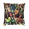O Type Negative Square Pillow Case Home Decorative Heavy Metal Rock Band Logo Cushions Throw Pillow Sofa Doublesided Printing