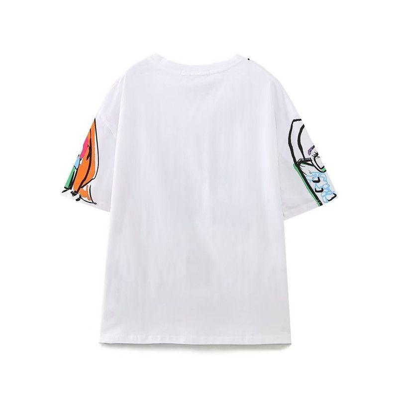 Fashion Style Summer New Arrival Fashion Trend Women's Velvet Girl Print T-shirt 1131346 250