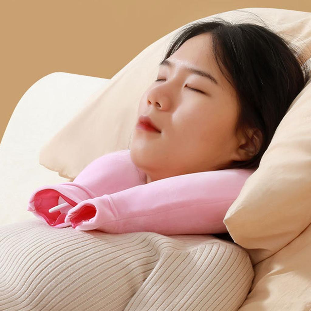 Water Filled Neck And Shoulder Hot Compress Water Bag Leakproof PVC Ergonomic U Shape Design Hot Water Bottle for Neck