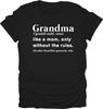 Grandma Definition T-Shirt, Mother's Day gifT-Shirt, Funny Grandma Tees