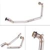 Para Suzuki GSX-R 150 125 GSXR 2017-2021 GSXS 150 125 GSX-S Escape Motocicleta Coletor de Escape Tubo de Ligação Slip-On Tubo de Silenciador Intermediário
