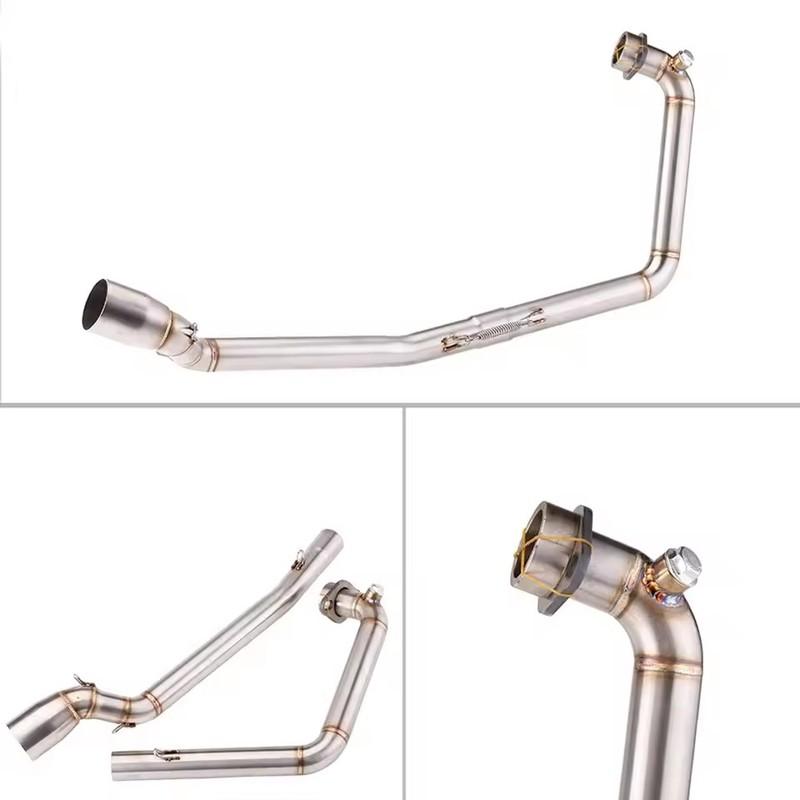 Para Suzuki GSX-R 150 125 GSXR 2017-2021 GSXS 150 125 GSX-S Escape Motocicleta Coletor de Escape Tubo de Ligação Slip-On Tubo de Silenciador Intermediário