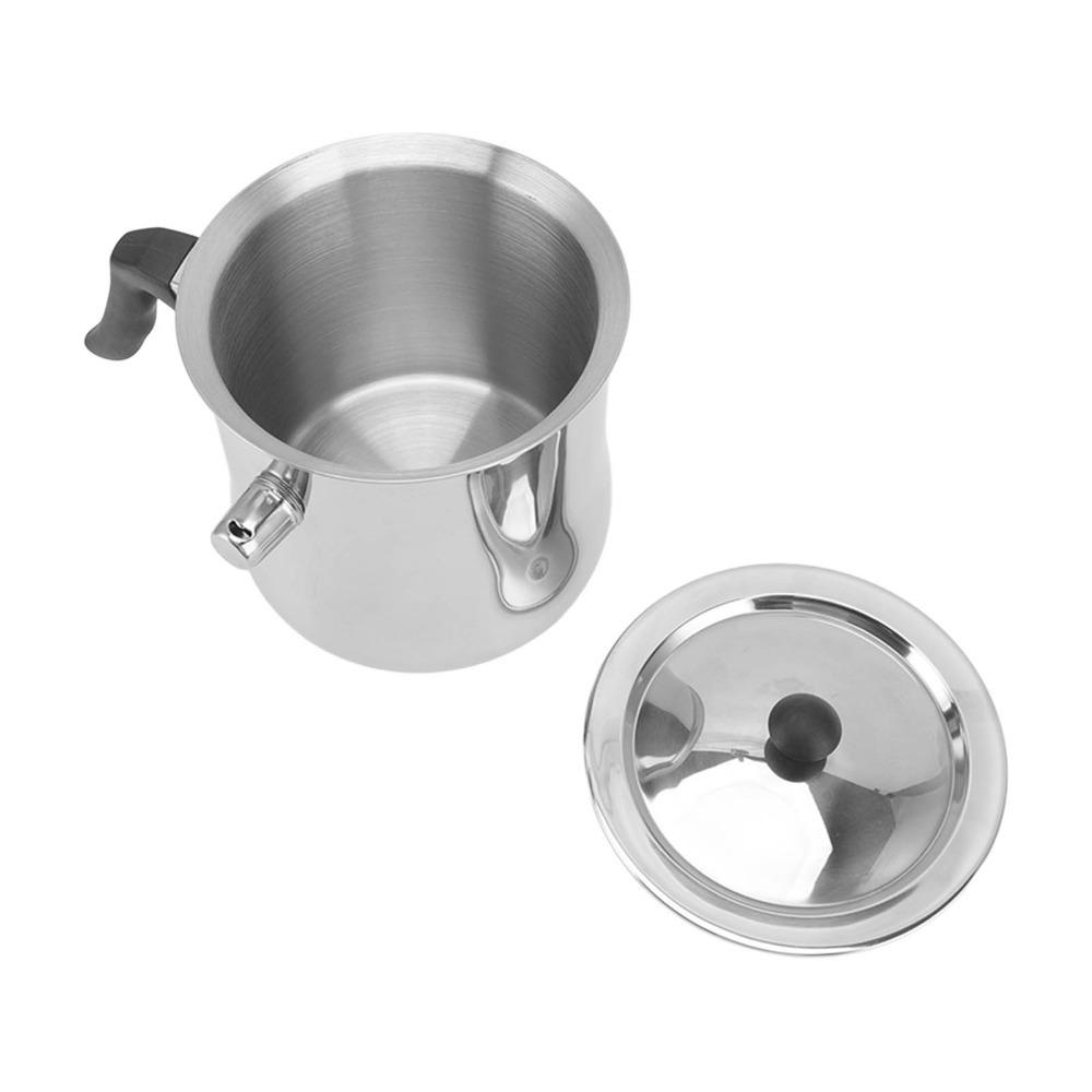 Stainless Steel Bee Wax Melting Pot Heatproof Wax Making Pot Bee Wax Pouring Pot Beekeeping