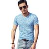 Abbigliamento da Uomo Manica Corta Girocollo Spalla Larga Sportivo Alta Elasticità Camicia Mimetica