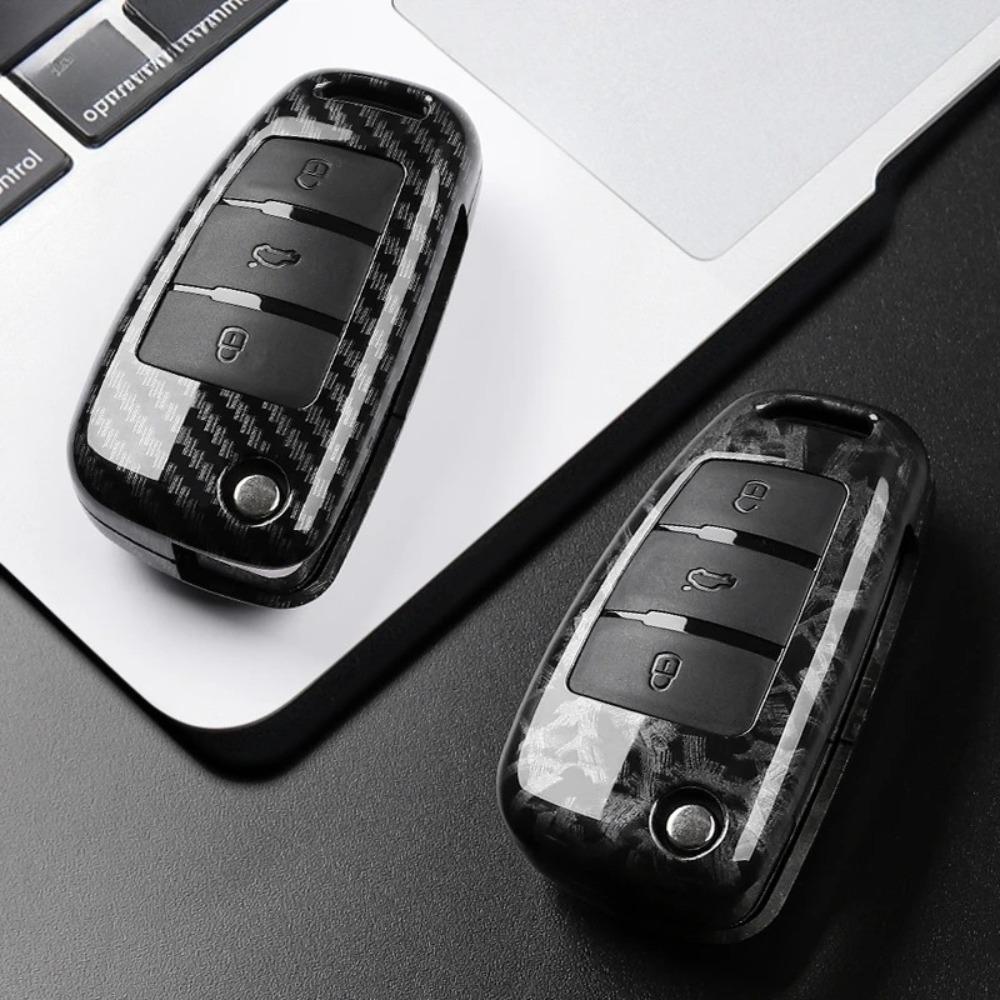 ABS Carbon Fiber Car Key Case Cover for A1 A3 A4 8P 8L 8V A5 B6 B7 A6 A7 C5 C6 Q3 Q5 Q7 4F S3 S4 S6 RS3 TT Protected Shell