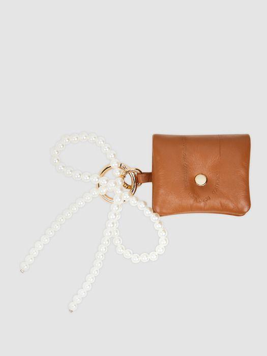 

ROROANCO Ballchain Mini Pouch Charm_PEARL BROWN BROWN